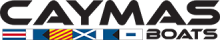 Caymas Boats logo with nautical flags