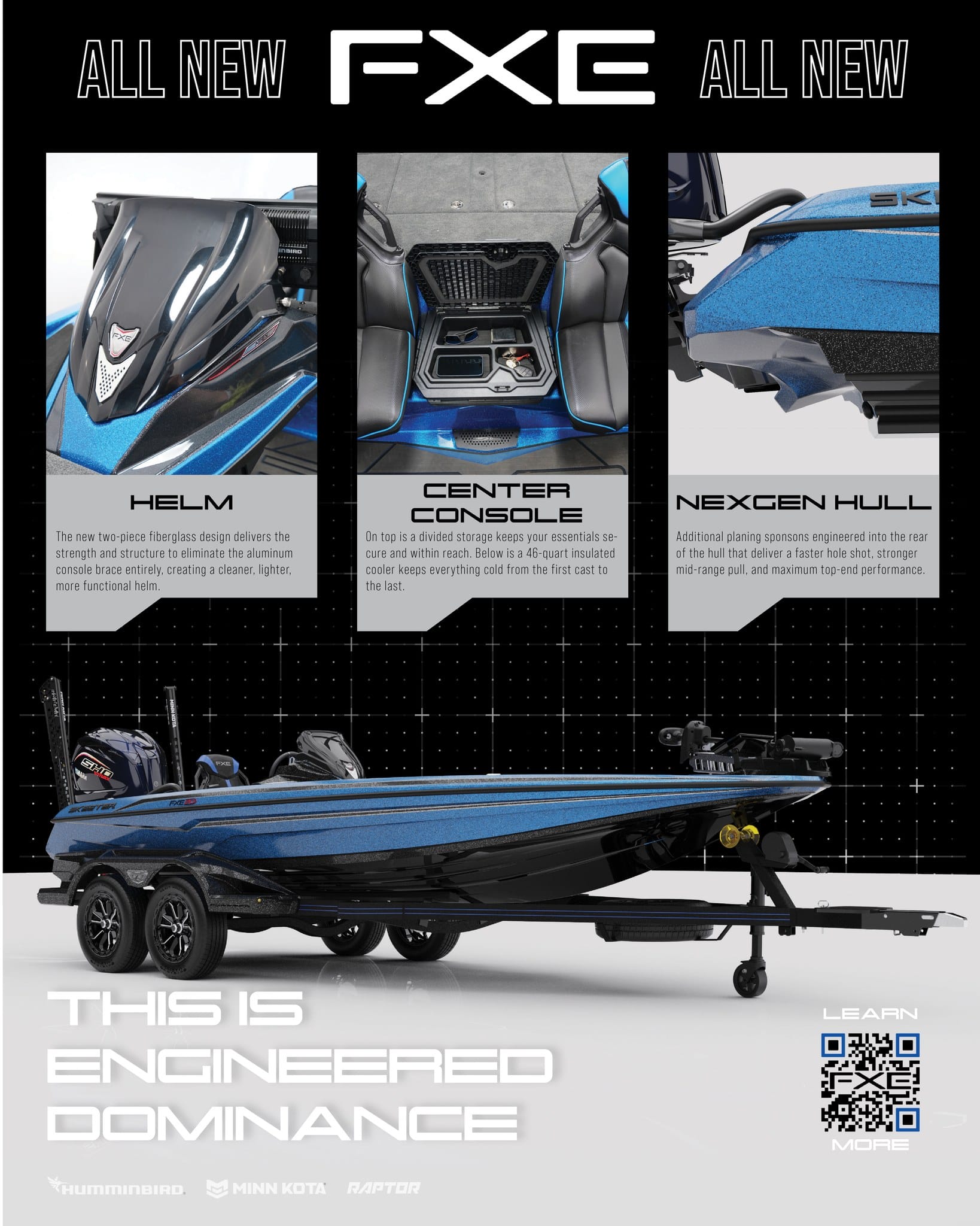 All-new FXE fishing boat with feature highlights